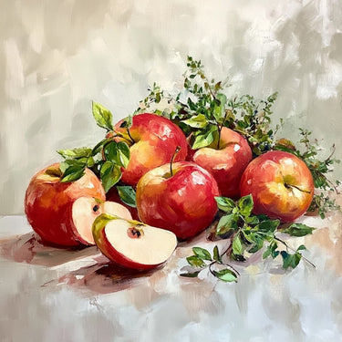 Abstract Apple Canvas